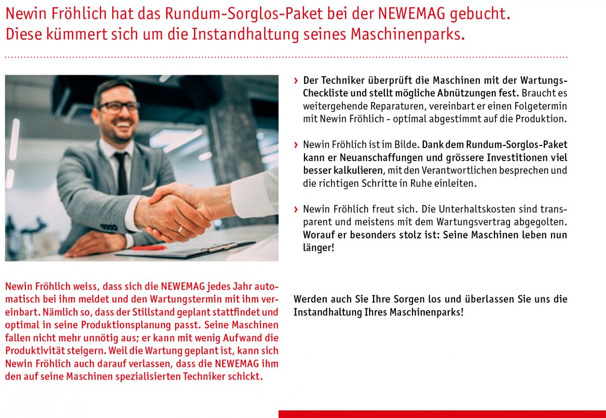 Newin Fröhlich hat das Rundum-Sorglos-Paket bei der NEWEMAG gebucht