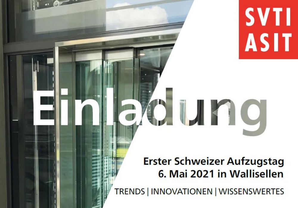 Neuer Termin - 1. Schweizer Aufzugstag - WAiSCH