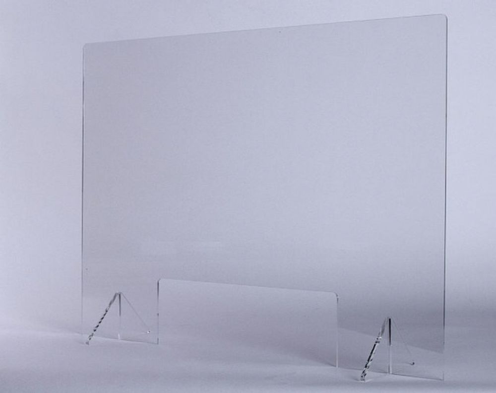 CM-Design AG: Spuckschutz - Corona-Schutzscheibe aus Plexiglas, Spuckschutz für Tresen und Theken! - WAiSCH