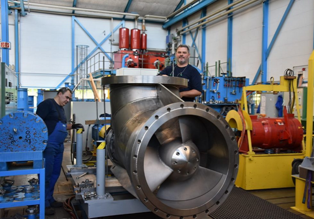 Grosse Axialpropellerpumpe aus Titan für die Salzindustrie - WAiSCH