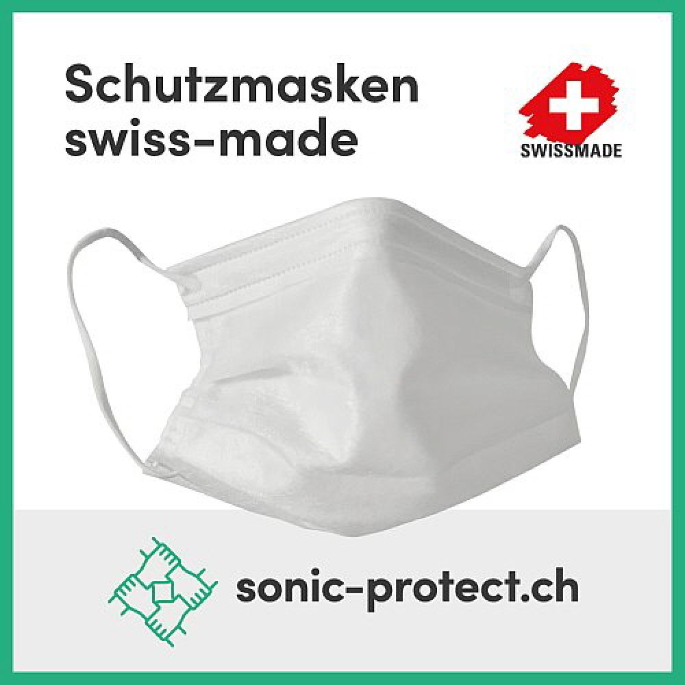 swiss-sonic Ultraschall AG: Hochwertige Hygienemasken aus Schweizer Produktion - WAiSCH